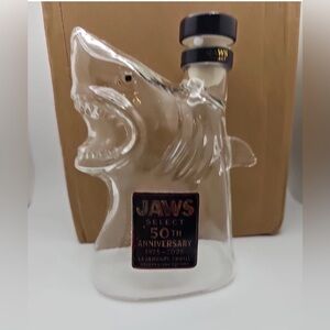 Jaws 50th Anniversary Whiskey Decanter Transparent Celebration Edition Empty